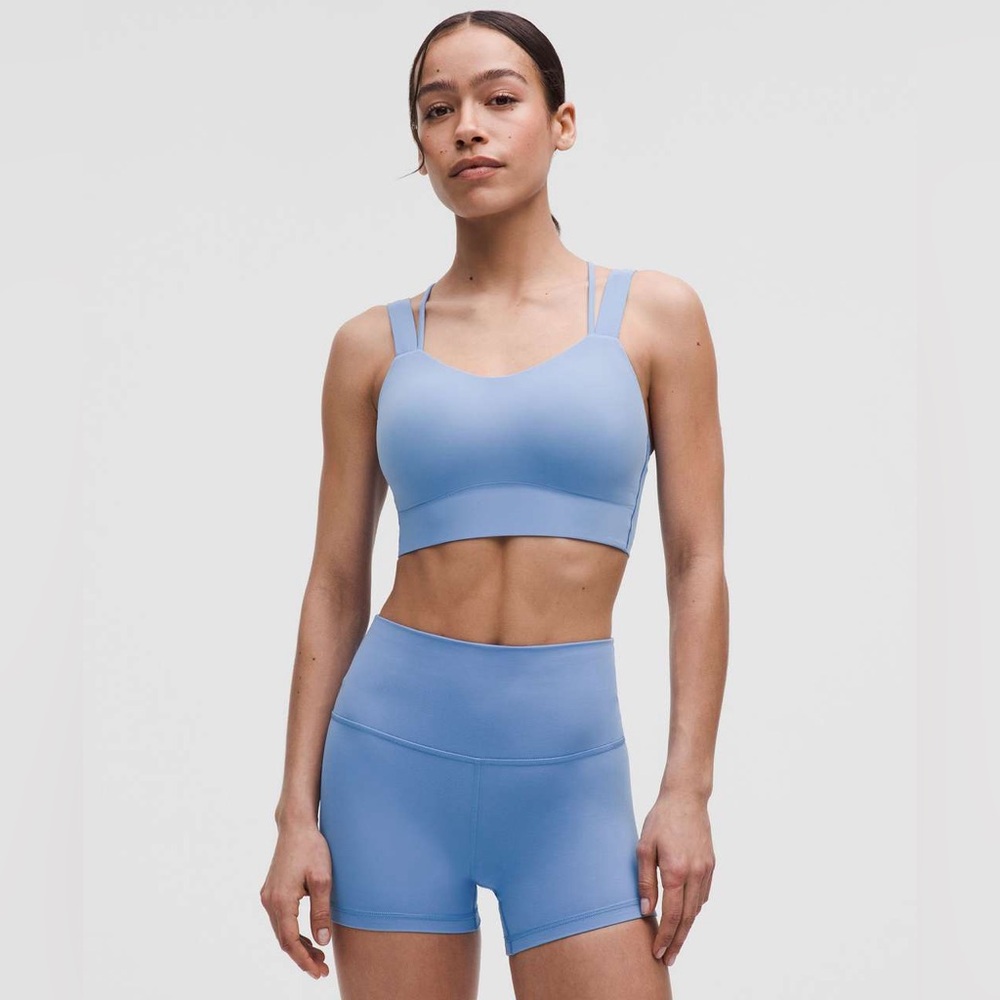 lululemon - Like a Cloud Longline Bra - D/DD Cup - Pool Party - Size 8
